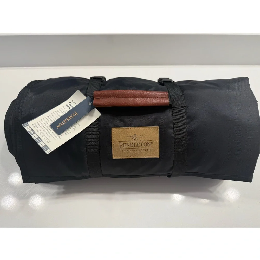 Pendleton Black and Red Outdoor Blanket - Picture 2 of 3